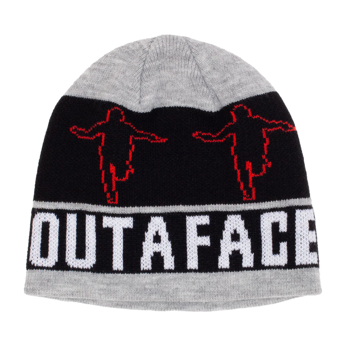 Hockey Eyes Without A Face Beanie - Grey - Image 2