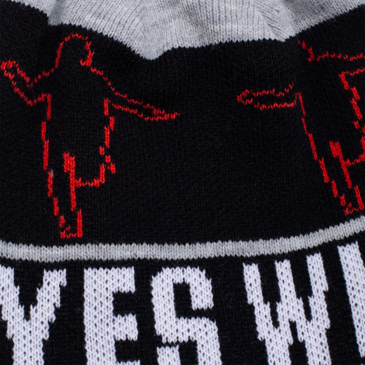 Hockey Eyes Without A Face Beanie - Grey - Image 3