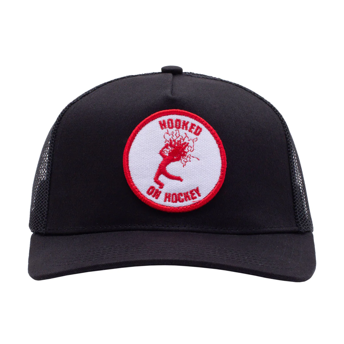 Hockey Hooked On Hockey Hat - Black - Image 3