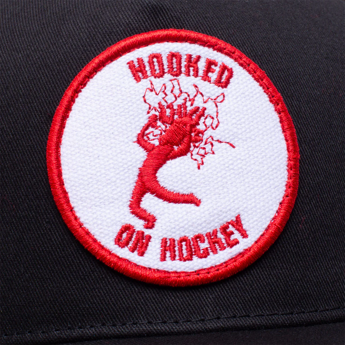 Hockey Hooked On Hockey Hat - Black - Image 4