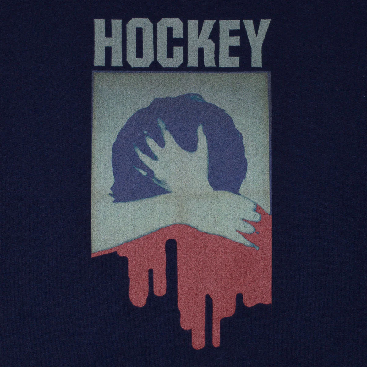 Hockey Paralysis Hoodie - Navy - Image 2