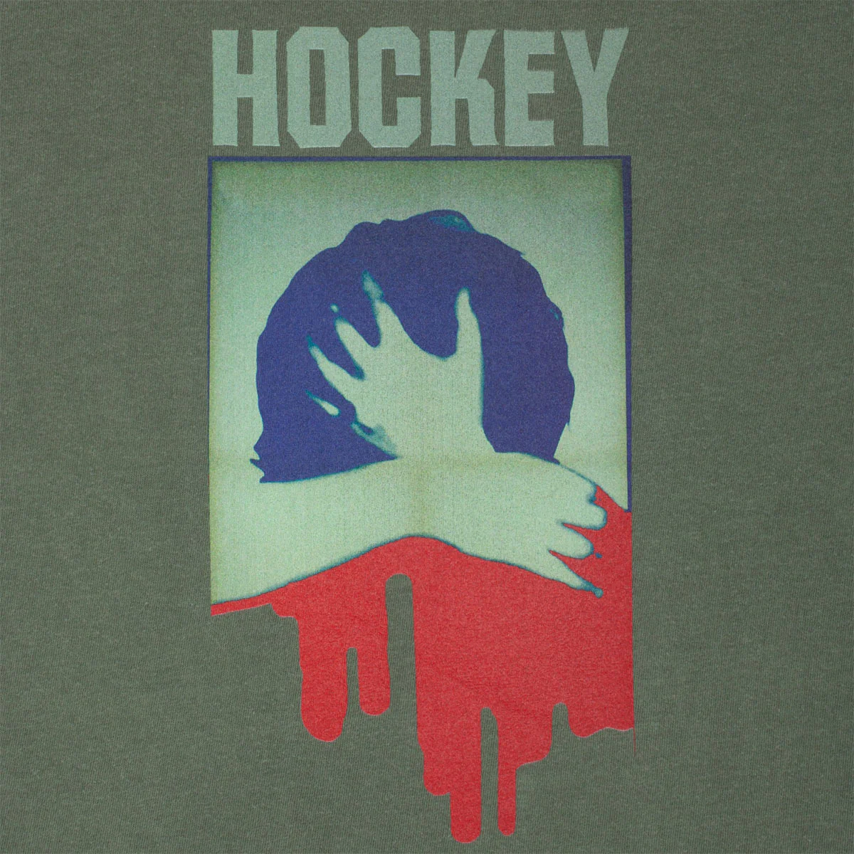 Hockey Paralysis T-Shirt - Moss - Image 2