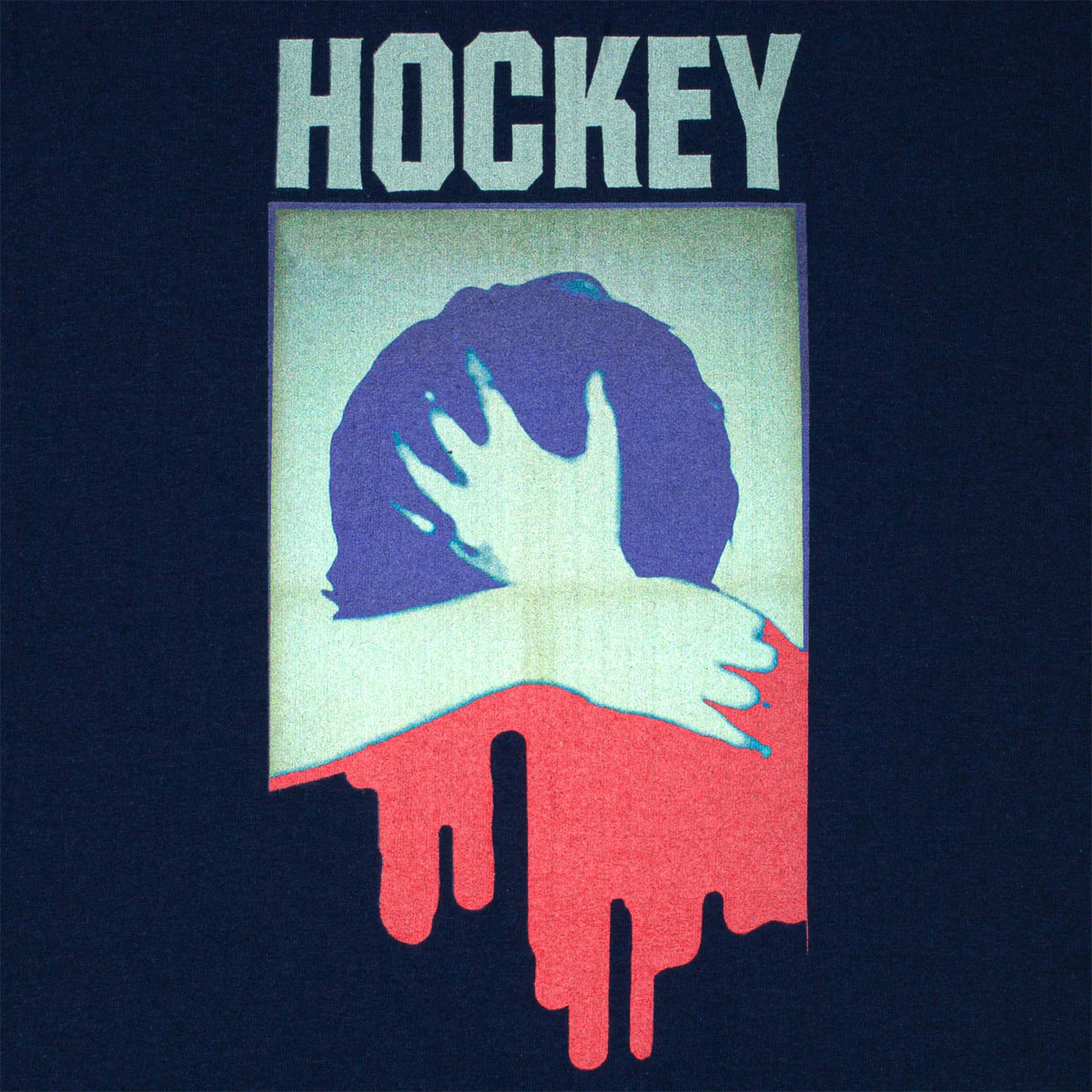 Hockey Paralysis T-Shirt - Navy - Image 2