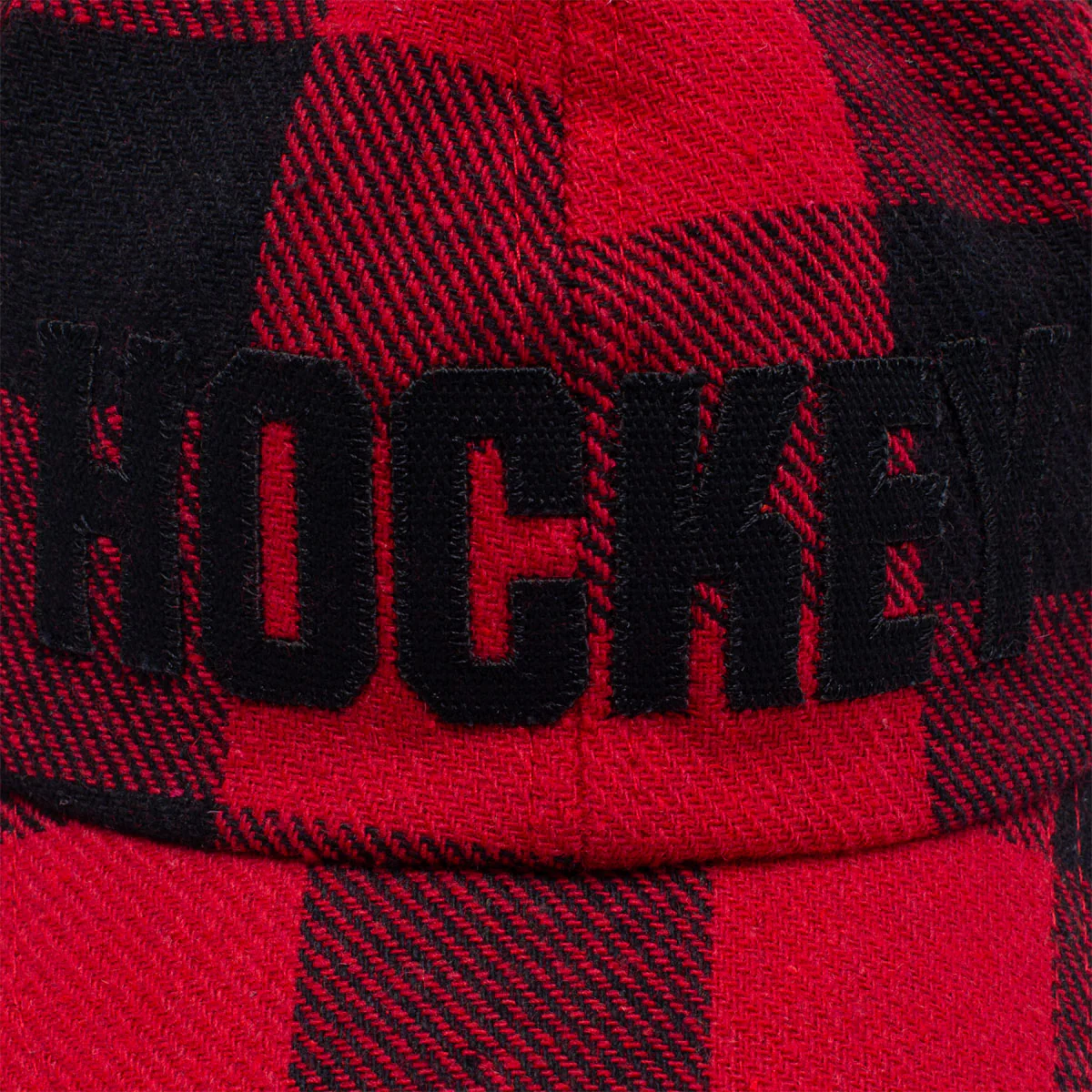 Hockey Plaid Hat - Red - Image 4