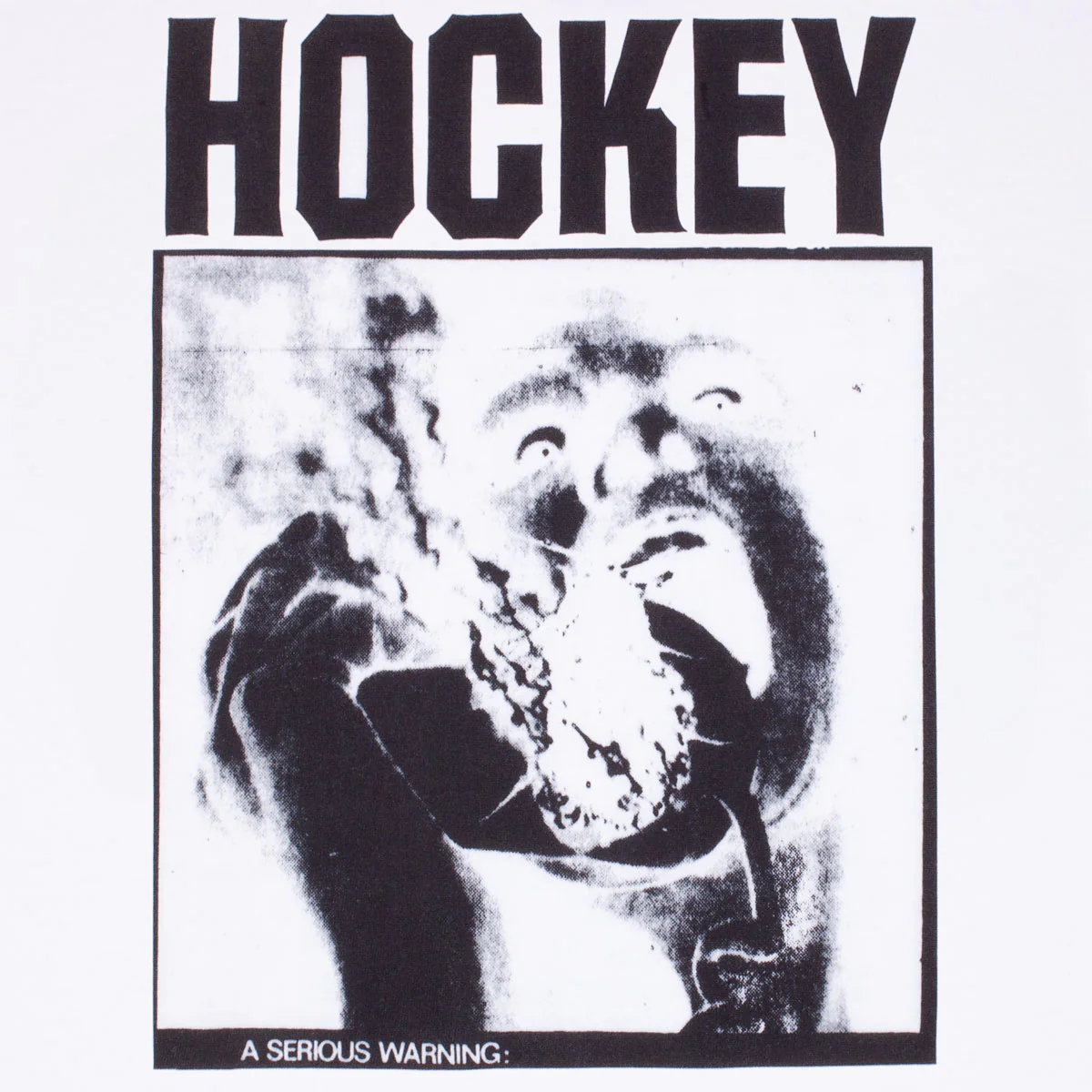 Hockey Serious Warning T-Shirt - White - Image 2