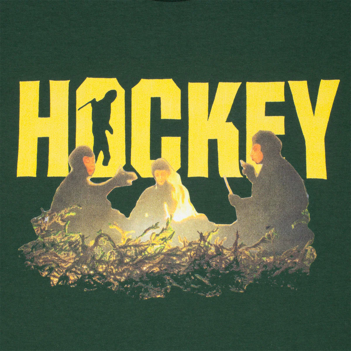 Hockey Take A Hike T-Shirt - Dark Green - Image 2