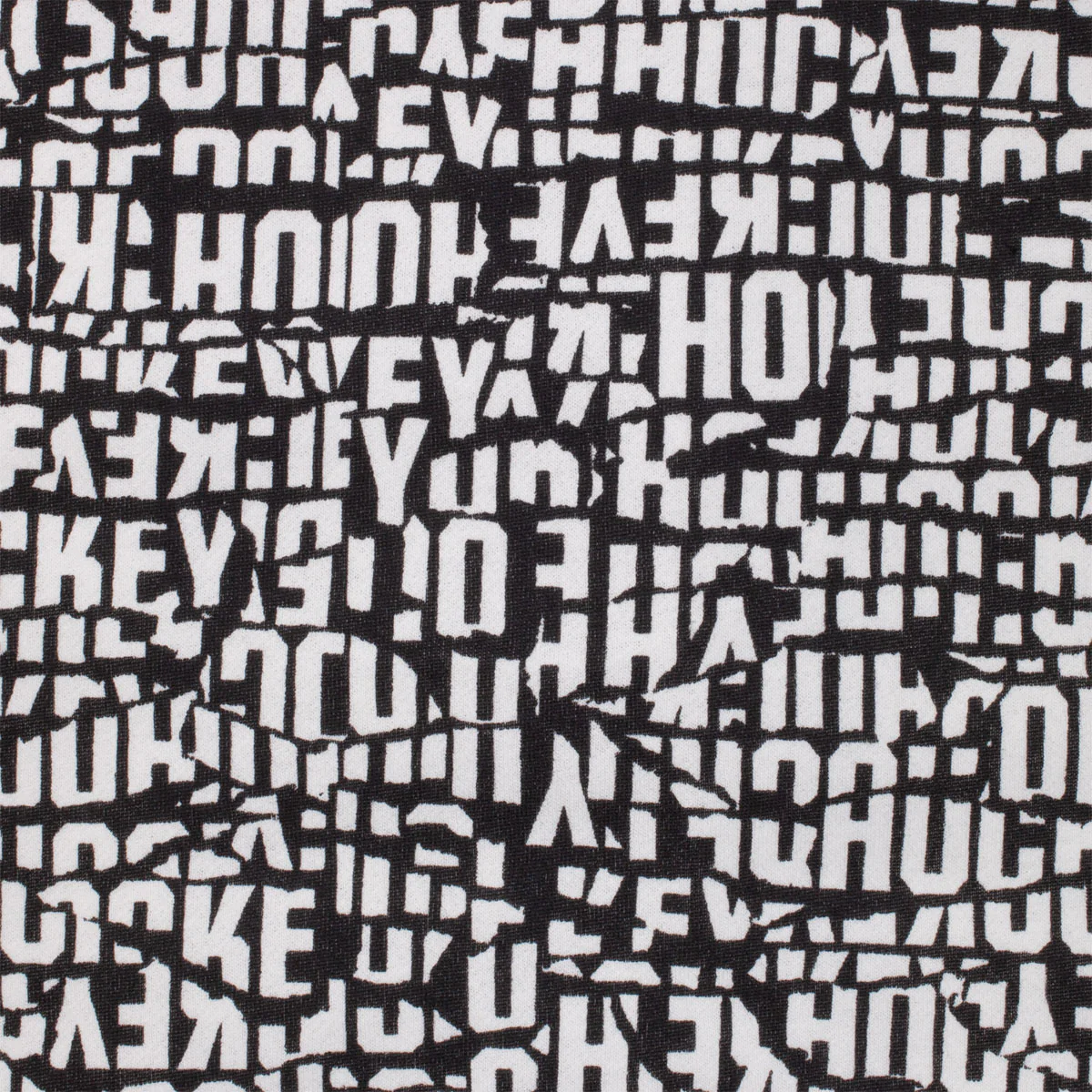 Hockey Torn Zip Hoodie - Black - Image 3
