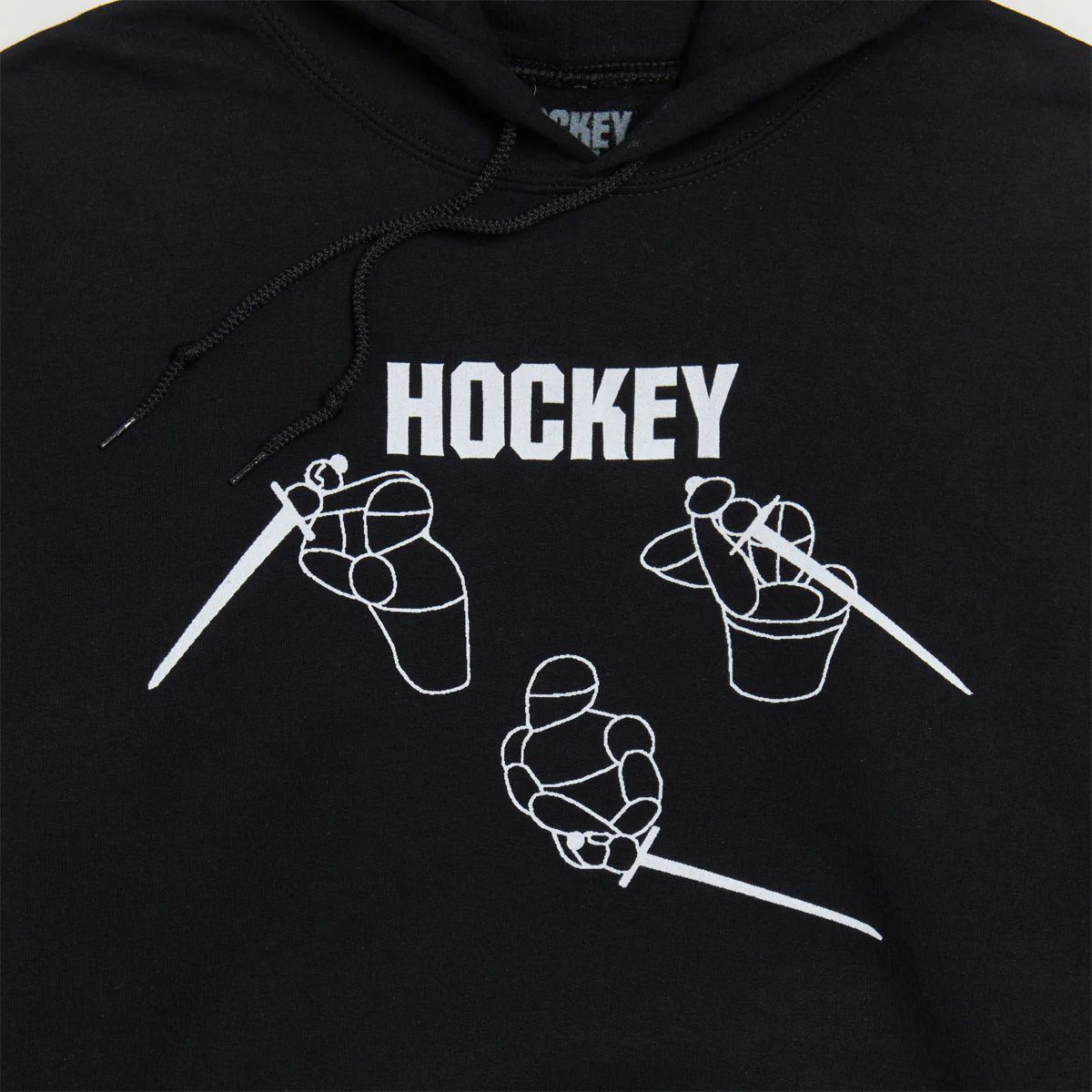 Hockey Wield Hoodie - Black - Image 2