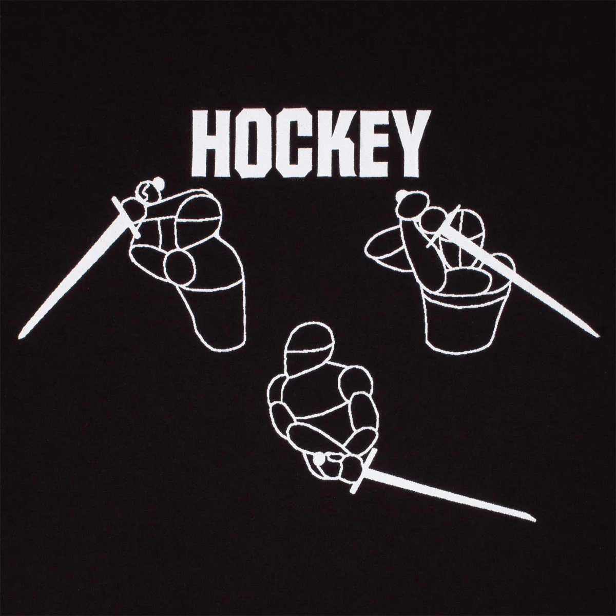Hockey Wield T-Shirt - Black - Image 2