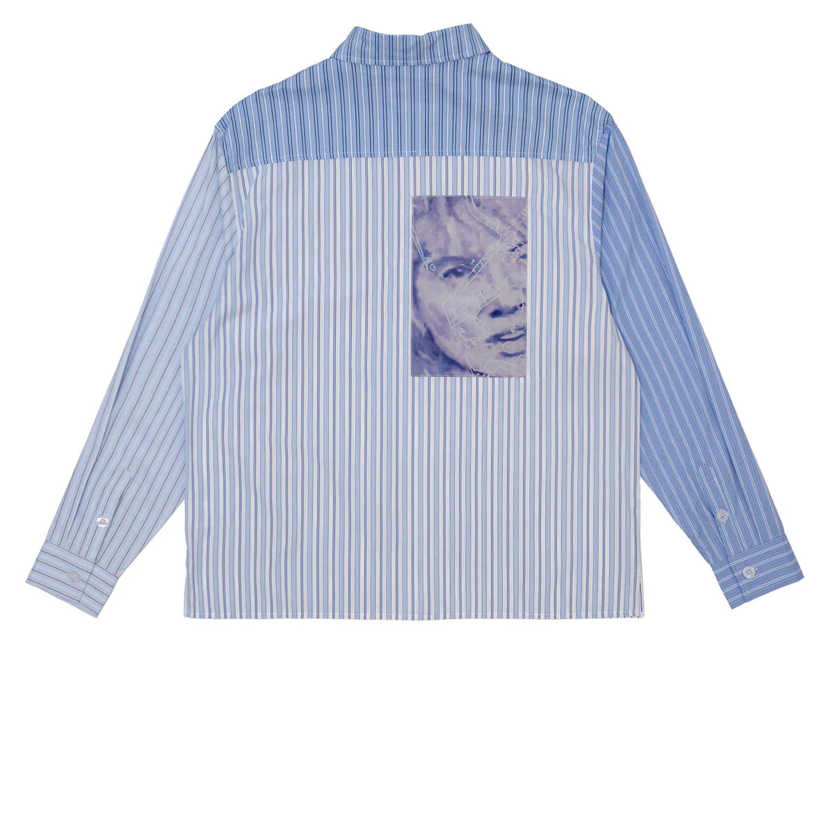 Hoddle HDL Wigney Long Sleeve Oxford Shirt - Blue - Image 2