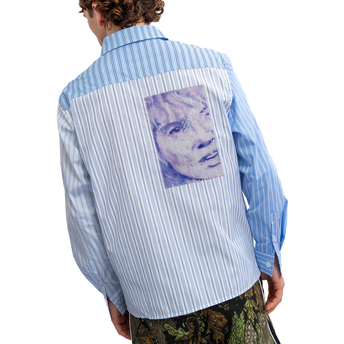 Hoddle HDL Wigney Long Sleeve Oxford Shirt - Blue - Image 6
