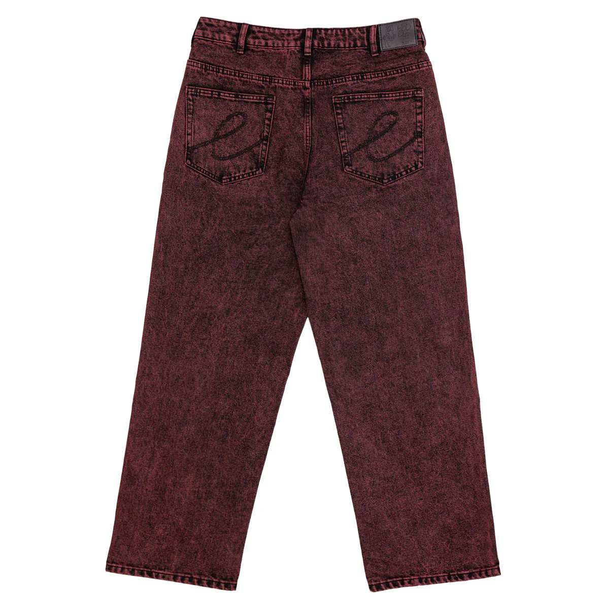 Hoddle Ranger Jeans - Red Overdye - Image 2