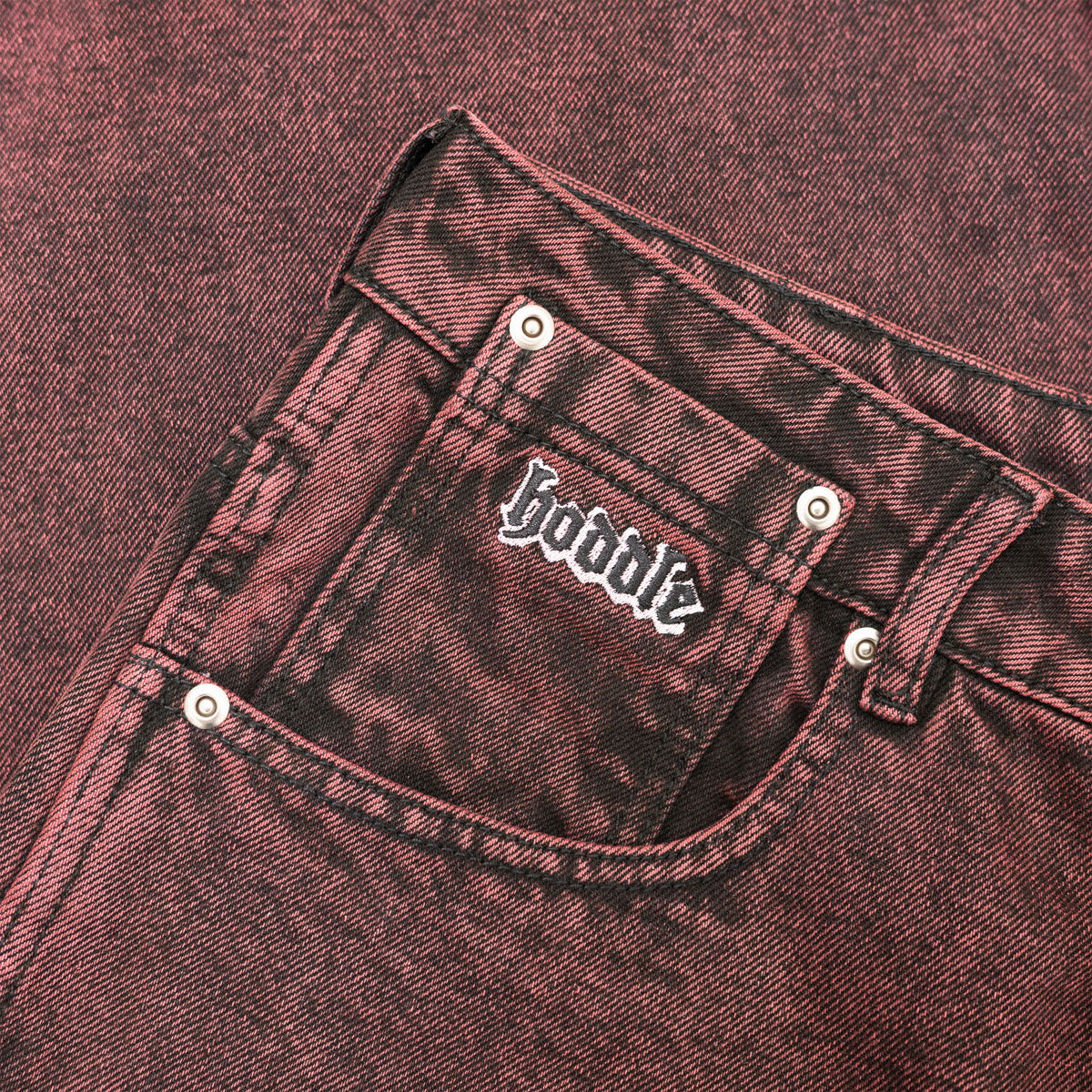 Hoddle Ranger Jeans - Red Overdye - Image 3