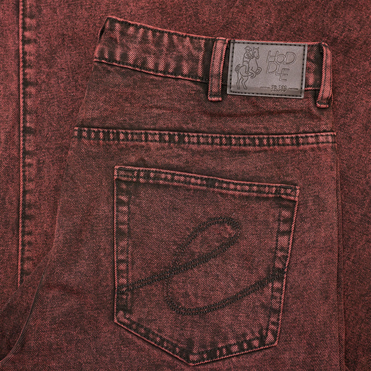 Hoddle Ranger Jeans - Red Overdye - Image 4
