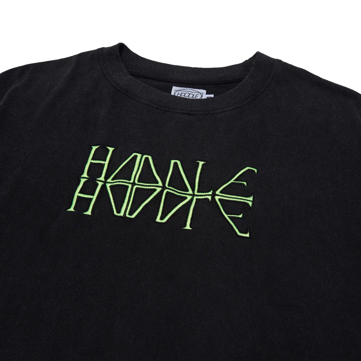 Hoddle Rune T-Shirt - Black Wash - Image 2