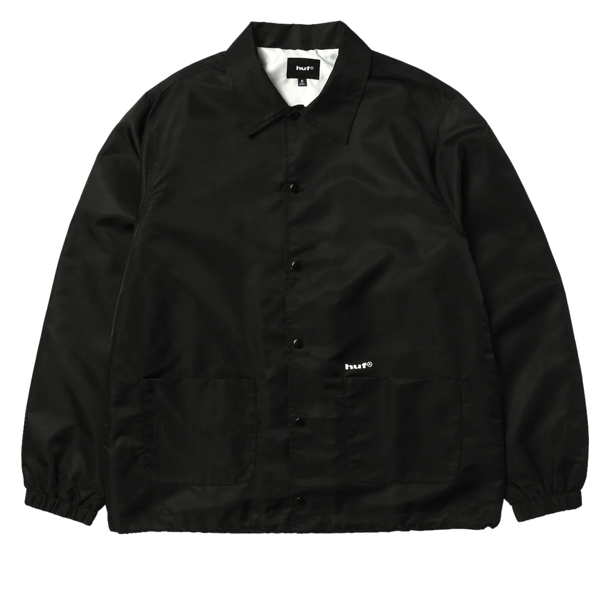 HUF 89 Coaches Jacket - Black/White - Image 2