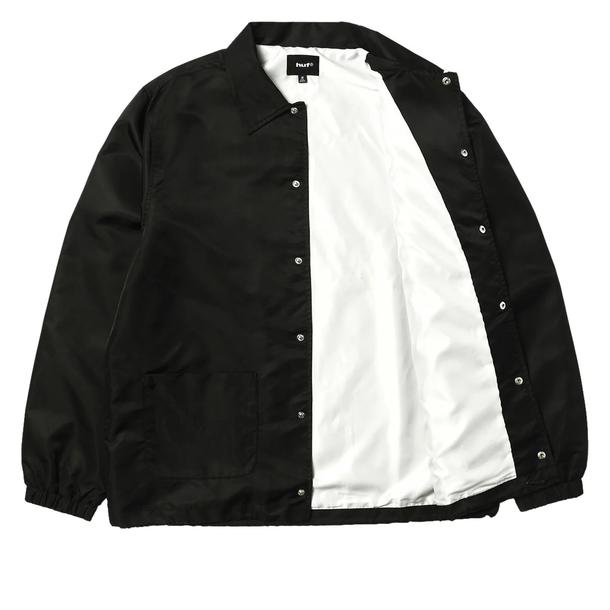 HUF 89 Coaches Jacket - Black/White - Image 3