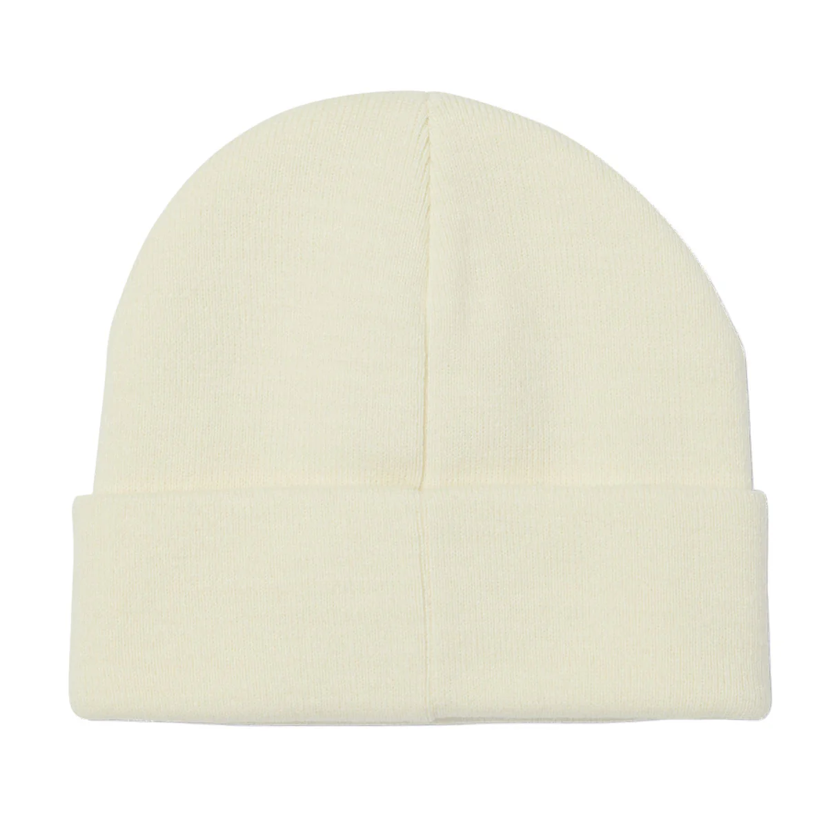 HUF All Caps Cuff Beanie - Cream - Image 2