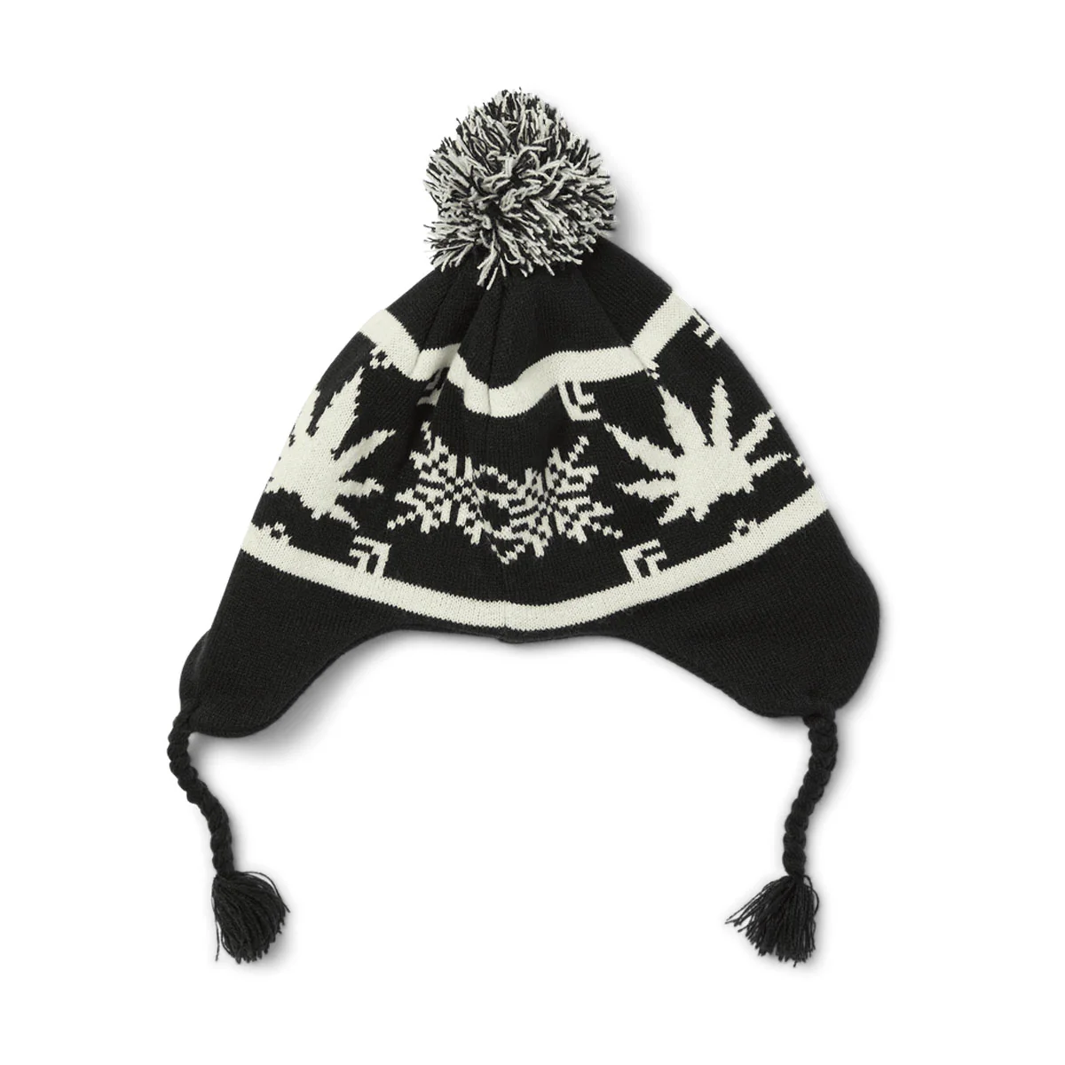 HUF Arctic Plantlife Braided Beanie - Black - Image 2