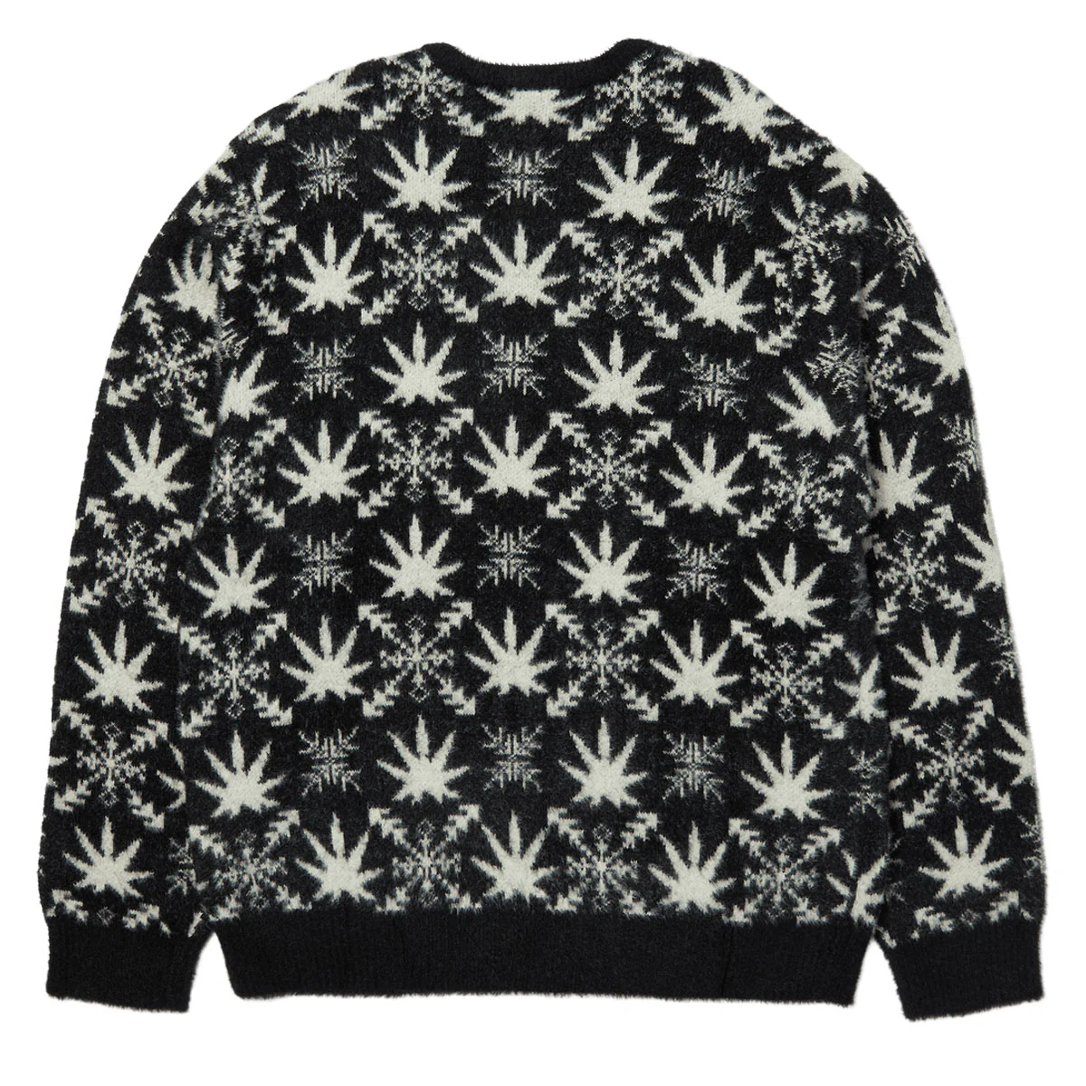 HUF Arctic Plantlife Crewneck Sweatshirt - Black - Image 4