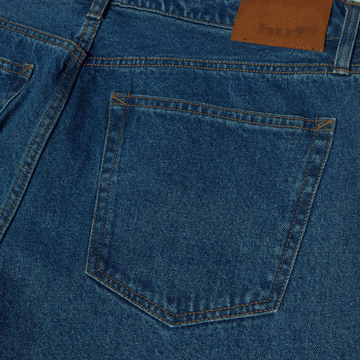 HUF Basic Ass Jeans - Stone Wash Indigo - Image 4
