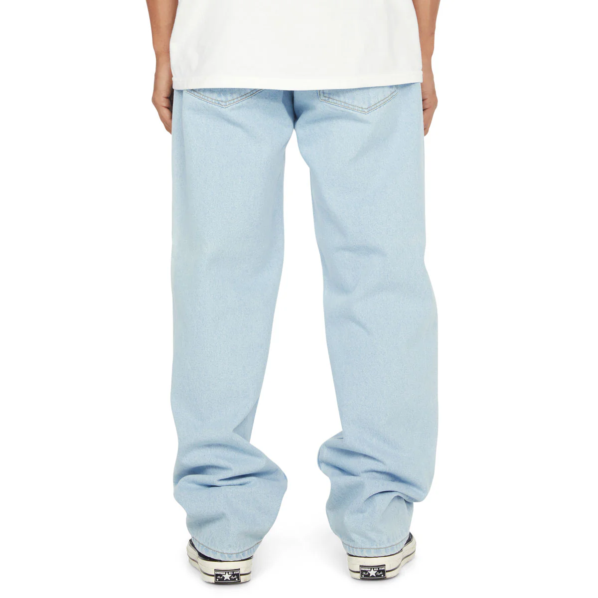HUF Basic Ass Jeans - Washed Light Blue - Image 4