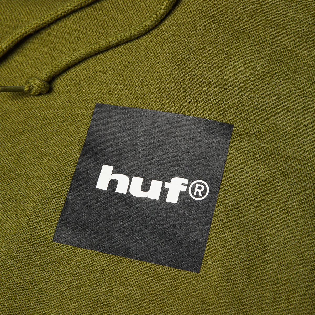 HUF Box Logo Hoodie - Olive/Black - Image 2