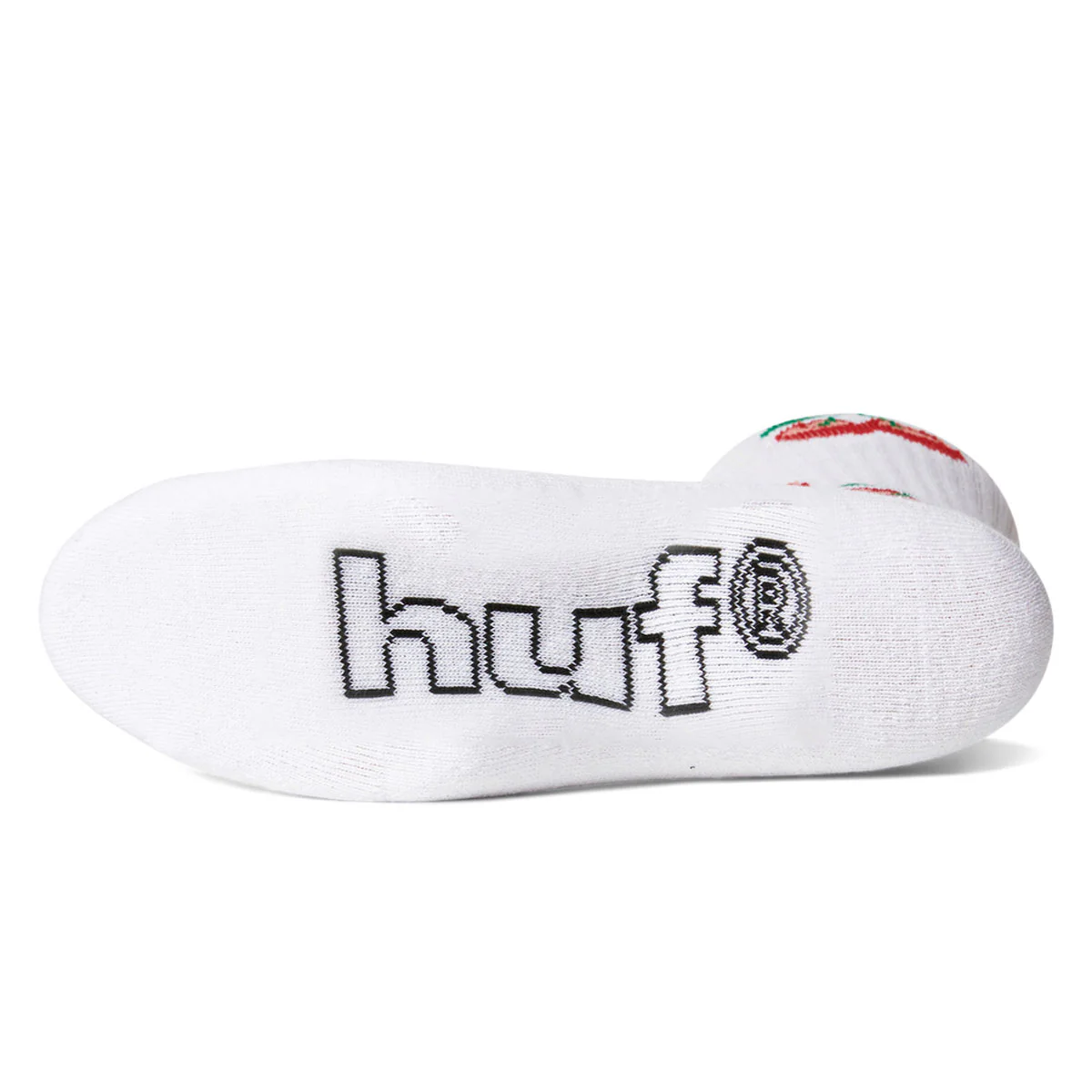 HUF Cherry Bomb Crew Socks - White - Image 2