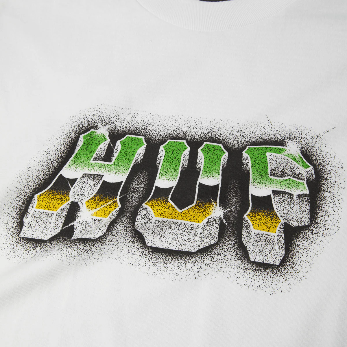 HUF Chrome Grit T-Shirt - White - Image 2