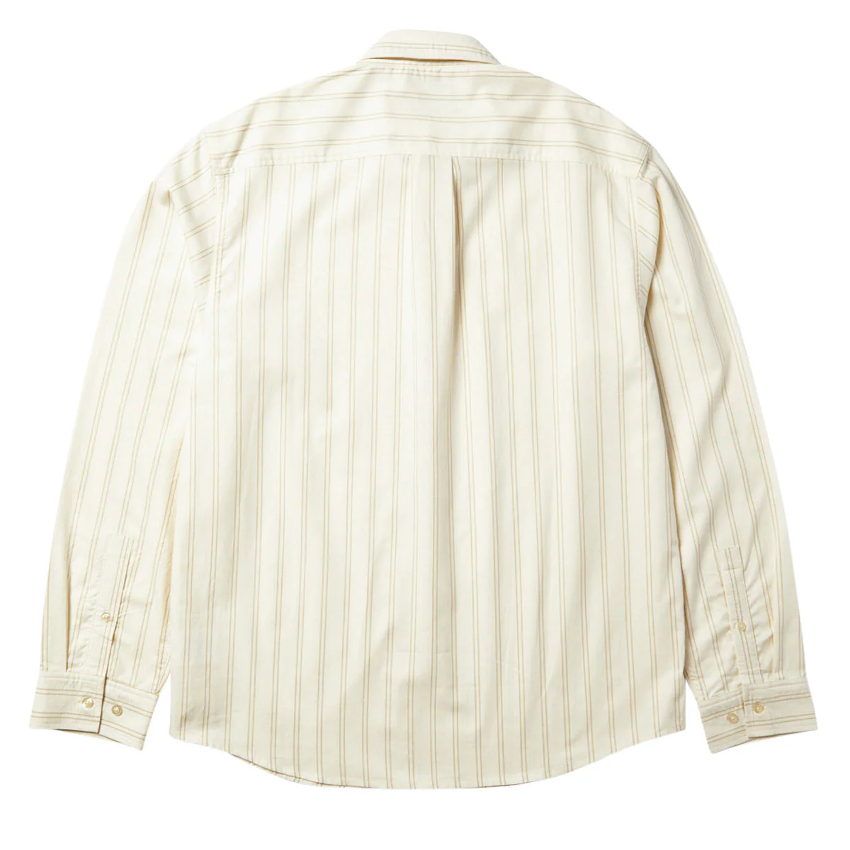 HUF Classic Arch Long Sleeve Oxford Shirt - Bleach - Image 3