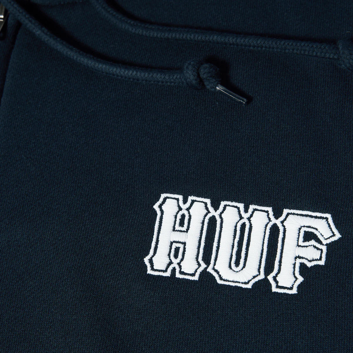HUF Classic Logo Full Zip Hoodie - Navy - Image 2