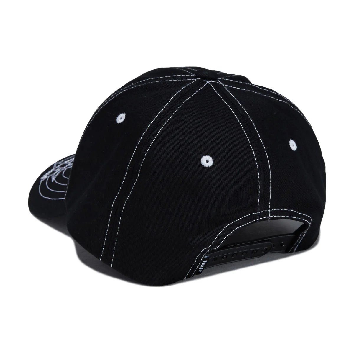 HUF Contrast H Star Snapback Hat - Black - Image 2