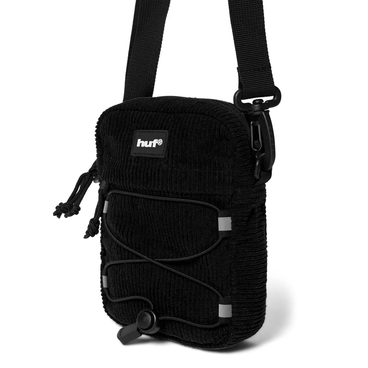 HUF Corduroy Bowery Side Bag - Black - Image 2