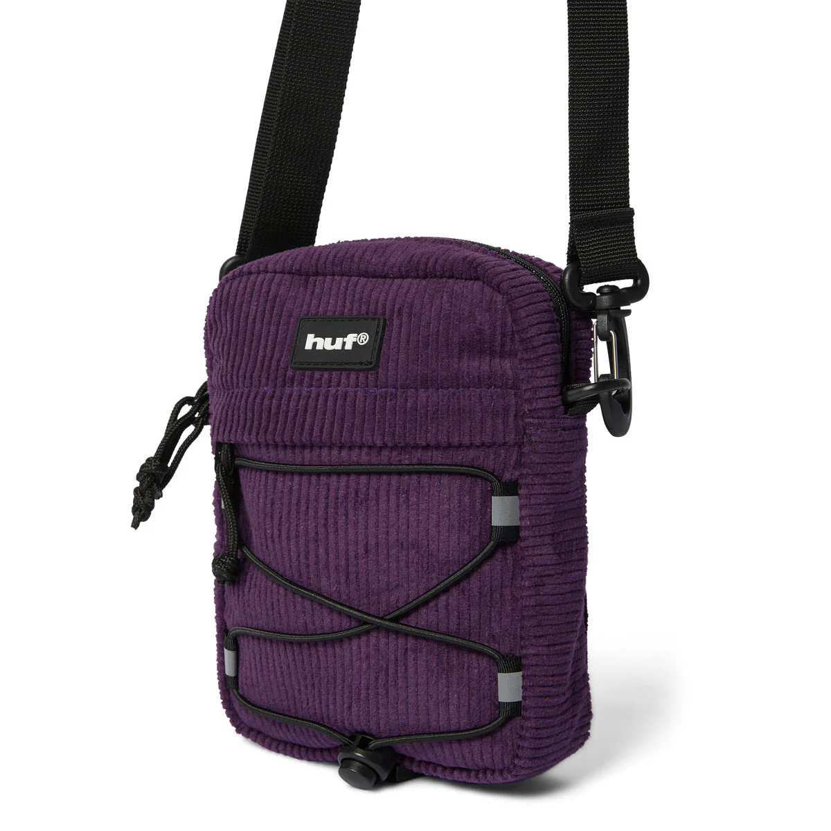 HUF Corduroy Bowery Side Bag - Dark Berry - Image 2