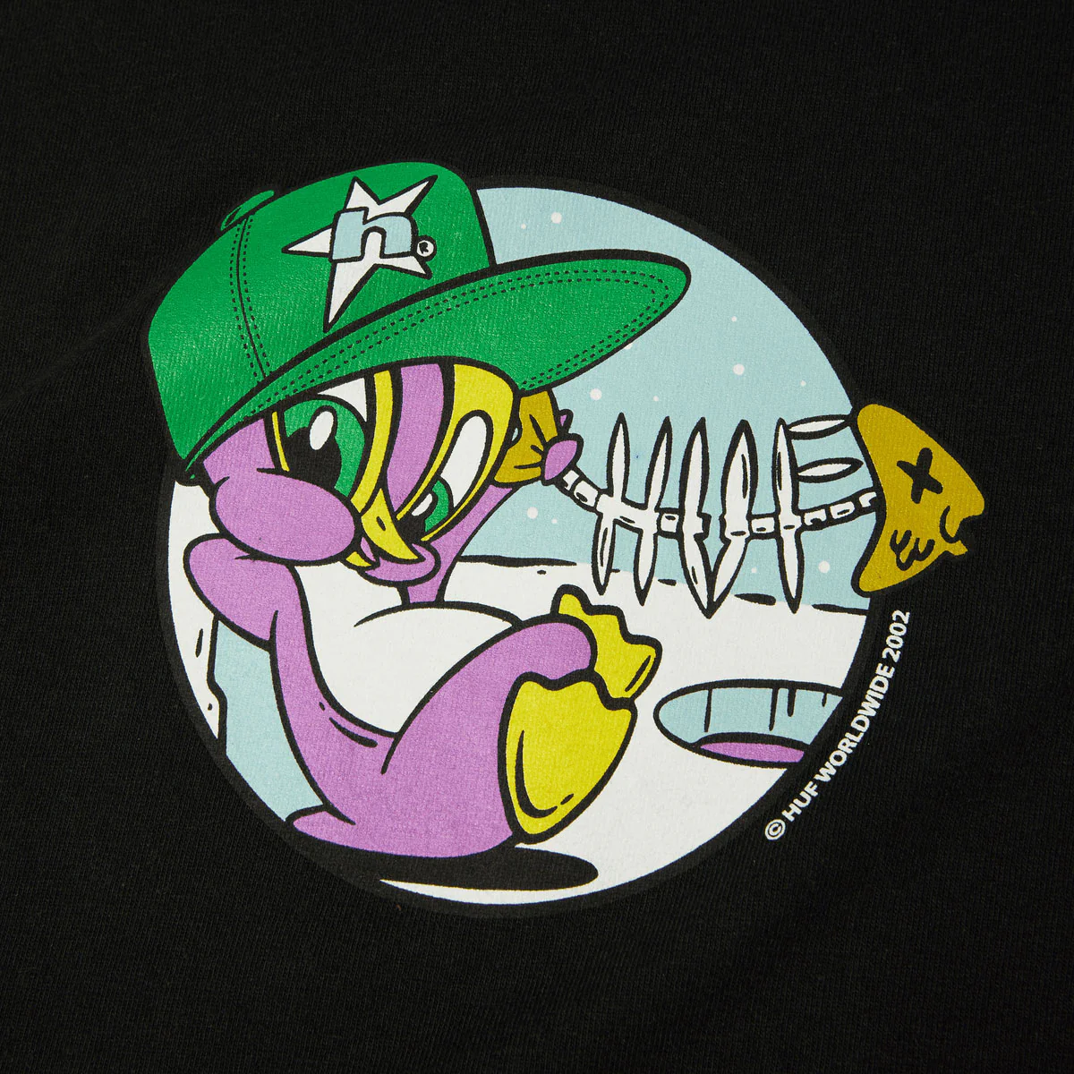 HUF Deep Freeze T-Shirt - Black - Image 2