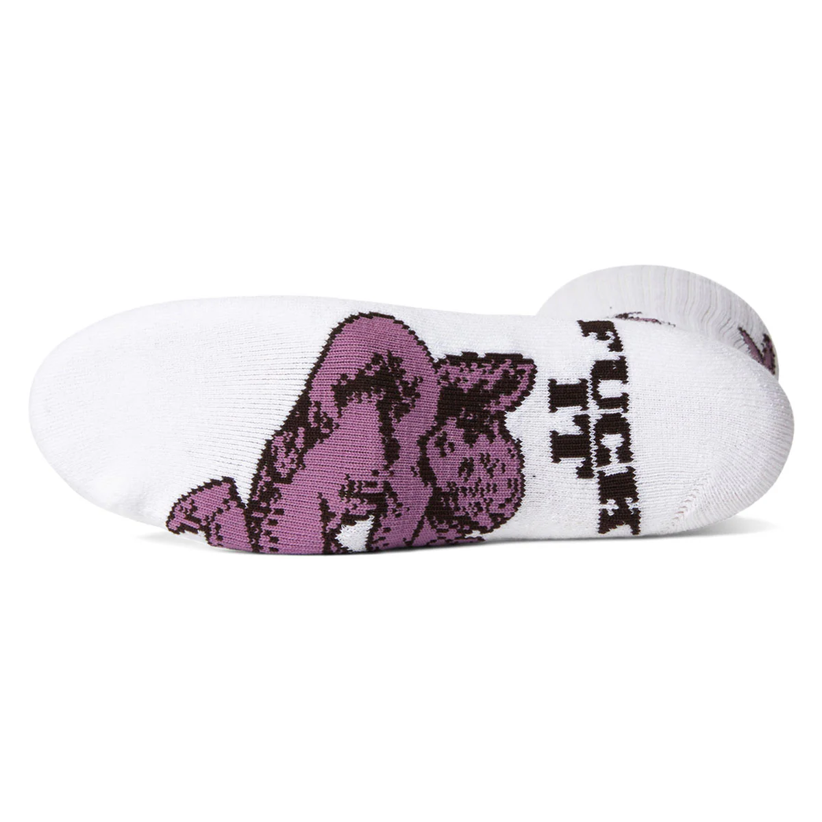 HUF Divine Crew Socks - White - Image 2