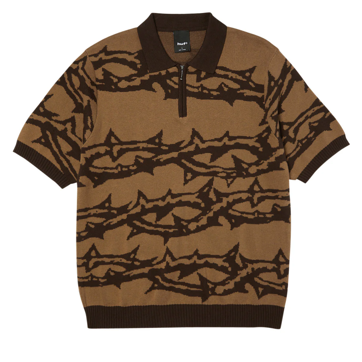 HUF Fantasies Knit Shirt - Brown - Image 2