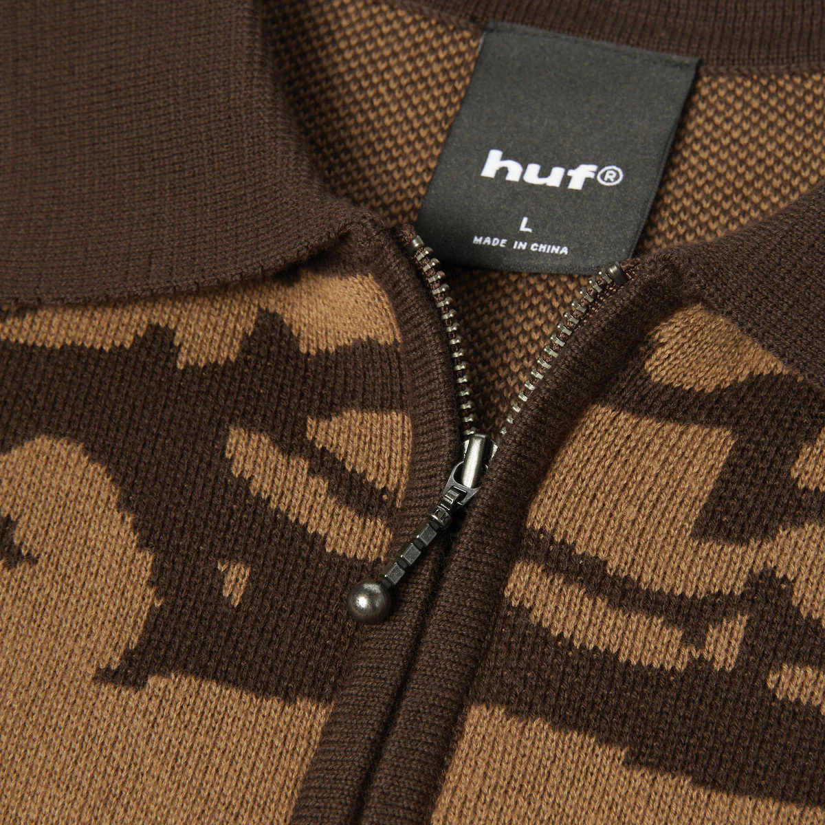 HUF Fantasies Knit Shirt - Brown - Image 4