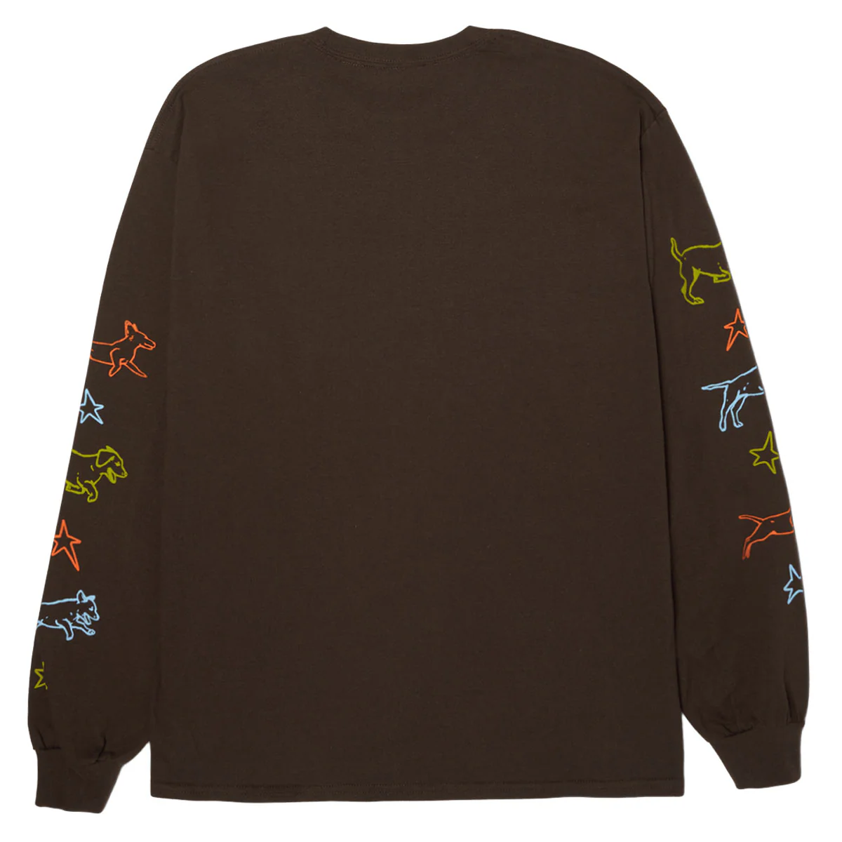 HUF Fetch Long Sleeve T-Shirt - Chocolate - Image 2