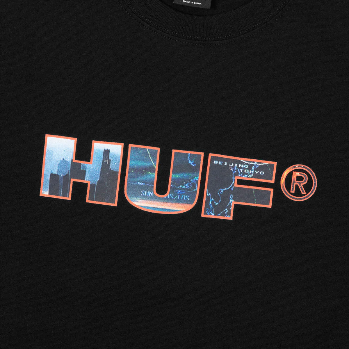 HUF Flight Path T-Shirt - Black - Image 3