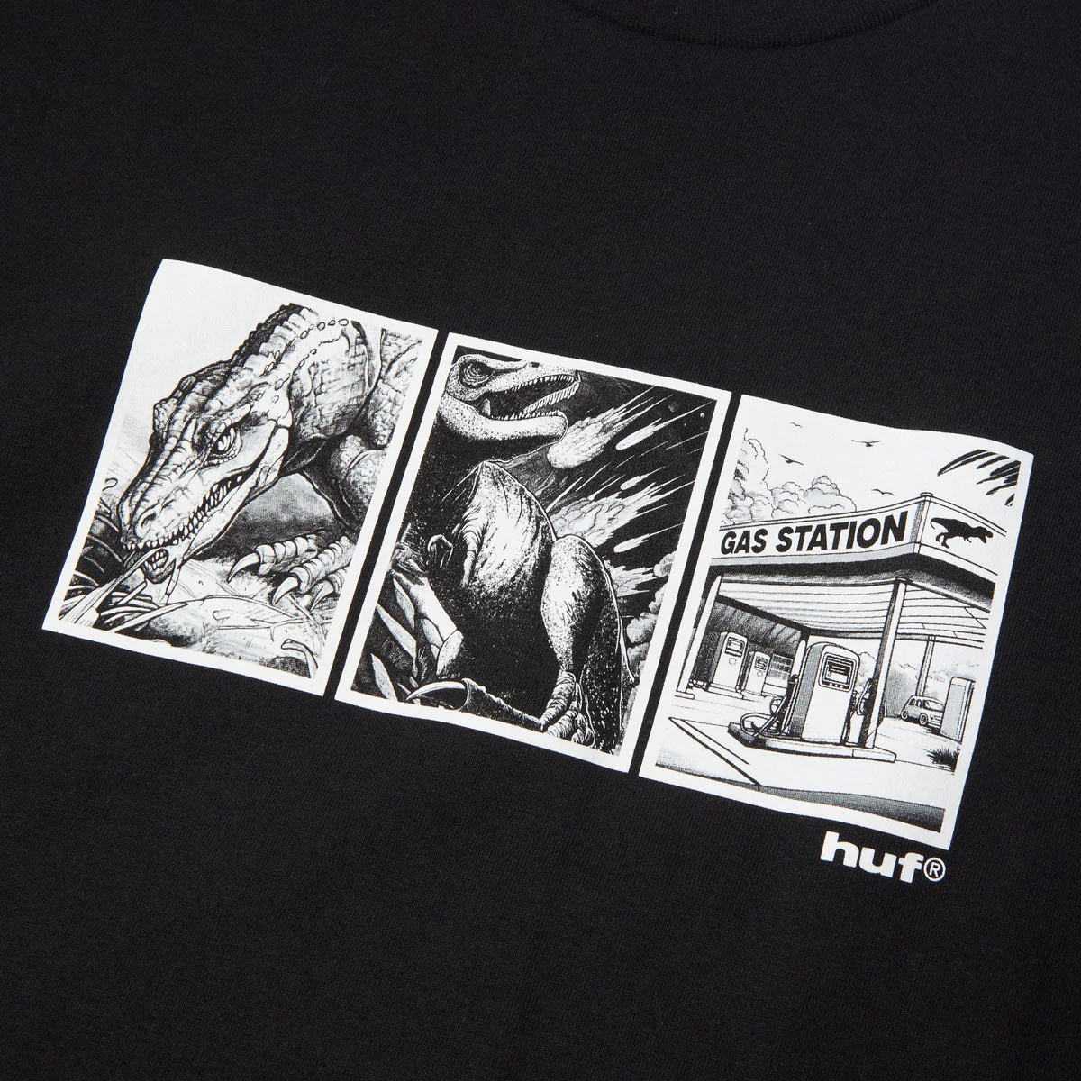 HUF Fossil Fuel T-Shirt - Black - Image 2