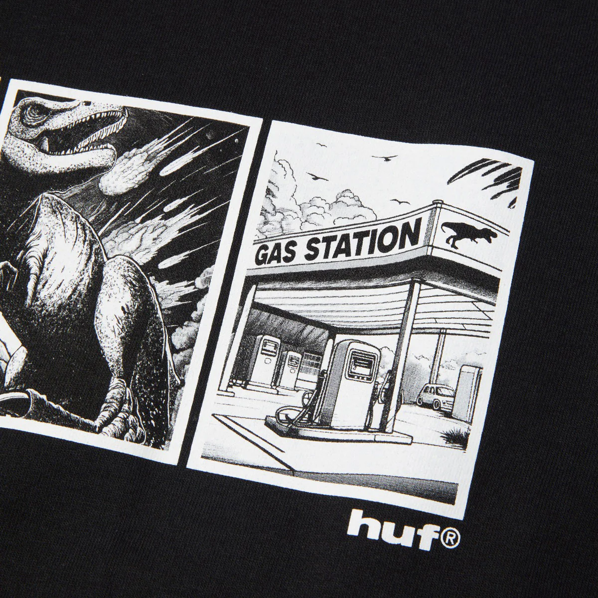 HUF Fossil Fuel T-Shirt - Black - Image 3