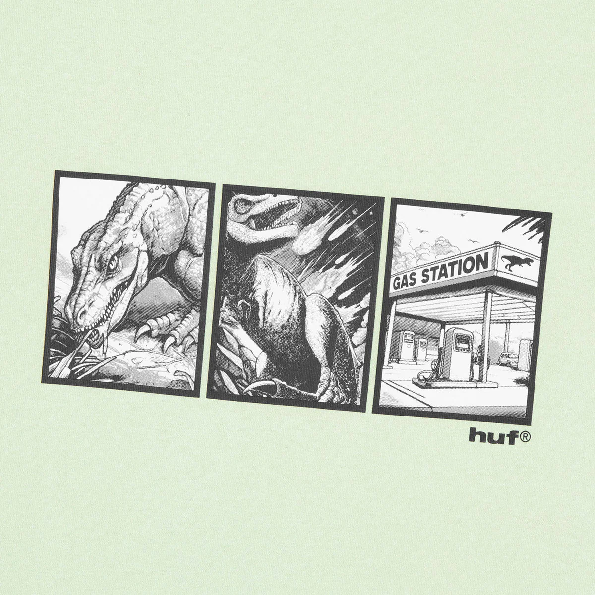 HUF Fossil Fuel T-Shirt - Cucumber - Image 2