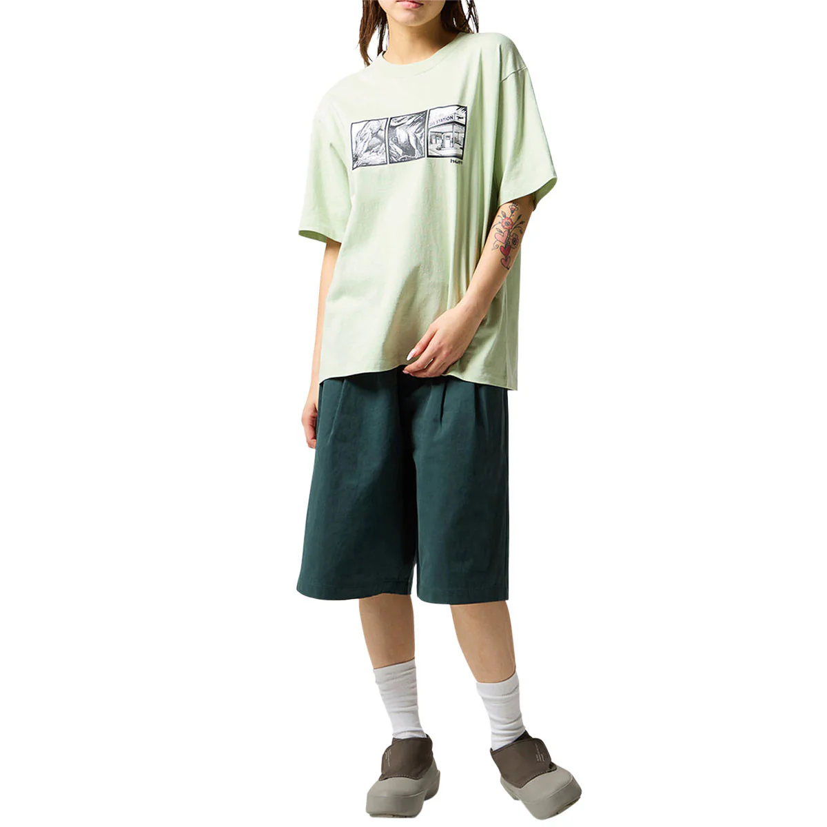 HUF Fossil Fuel T-Shirt - Cucumber - Image 3