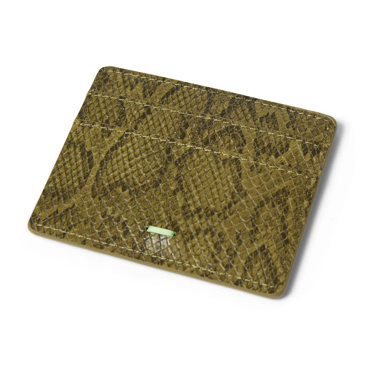 HUF Fuck It Snakeskin Cardholder Wallet - Green - Image 4