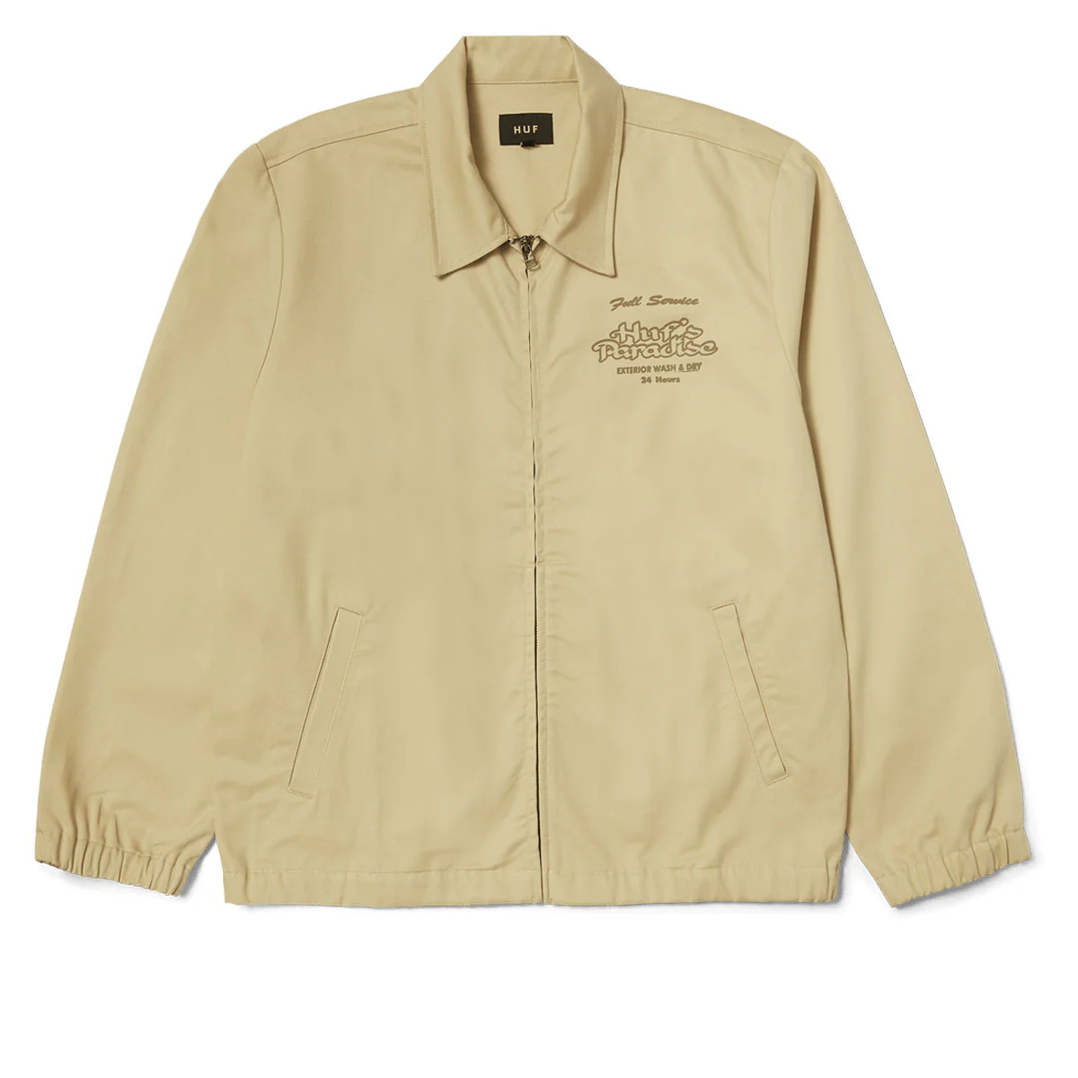 HUF Full Service Shop Jacket - Khaki - Image 2