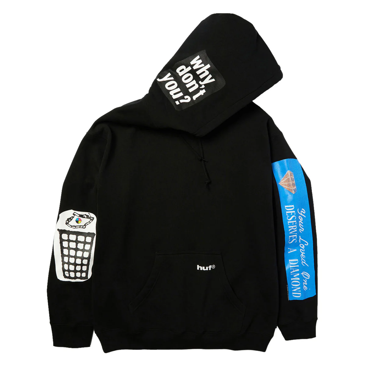 HUF Gimme The Loot Hoodie - Black - Image 4