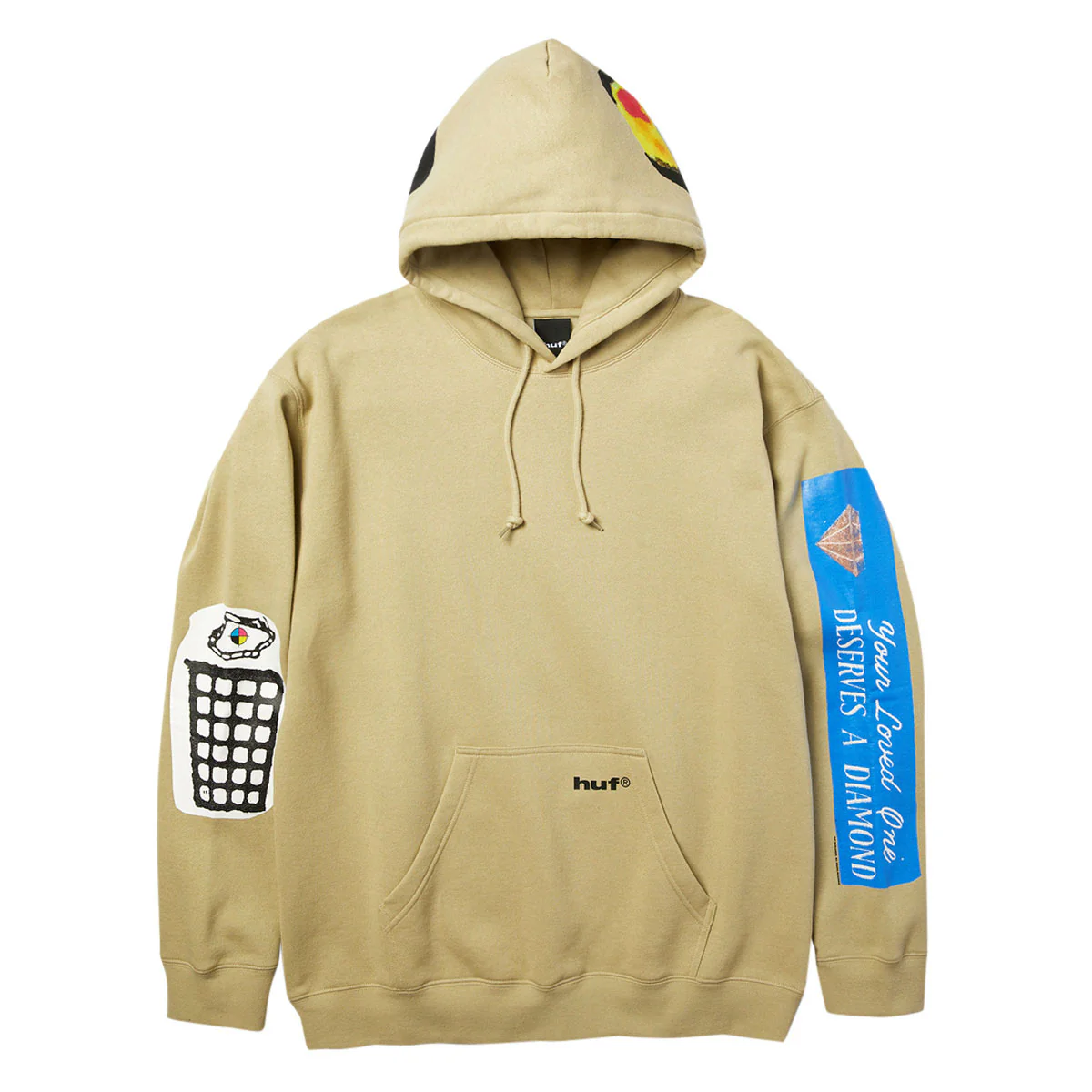 HUF Gimme The Loot Hoodie - Sand - Image 2