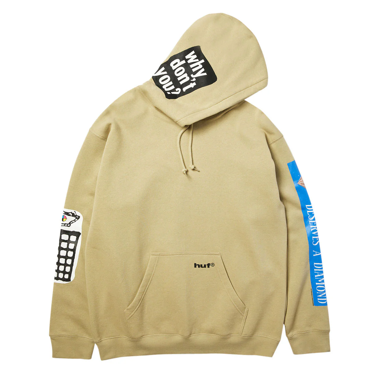 HUF Gimme The Loot Hoodie - Sand - Image 4