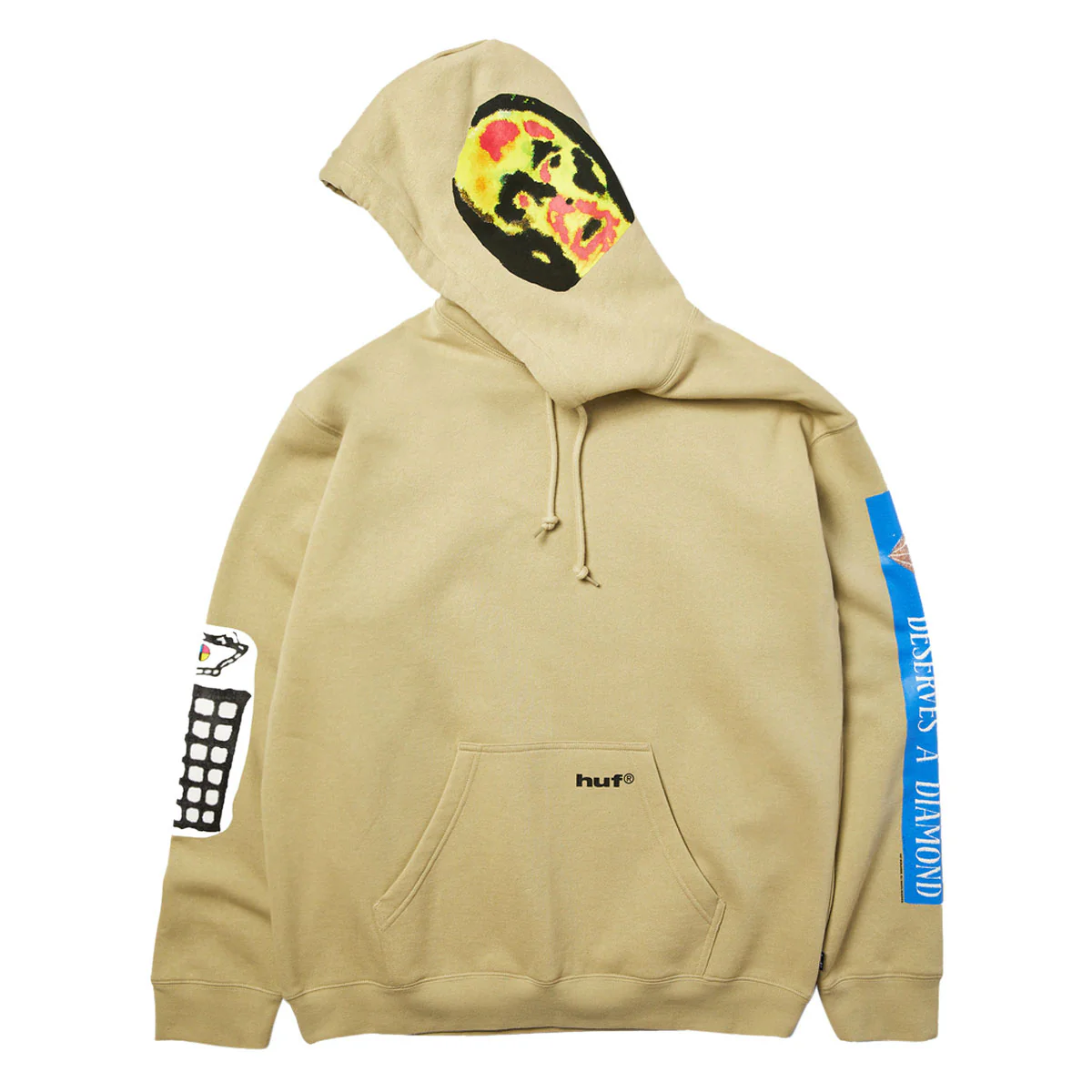 HUF Gimme The Loot Hoodie - Sand - Image 5